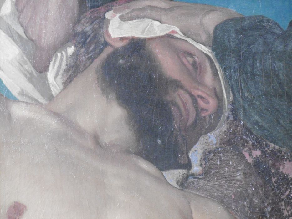 tableau : Le bon Samaritain, détail