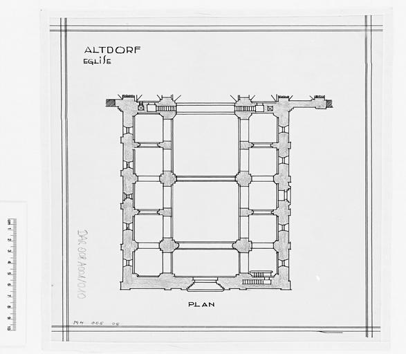 Plan de la nef.