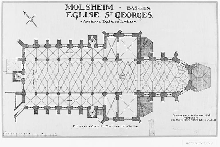 Plan des voûtes.