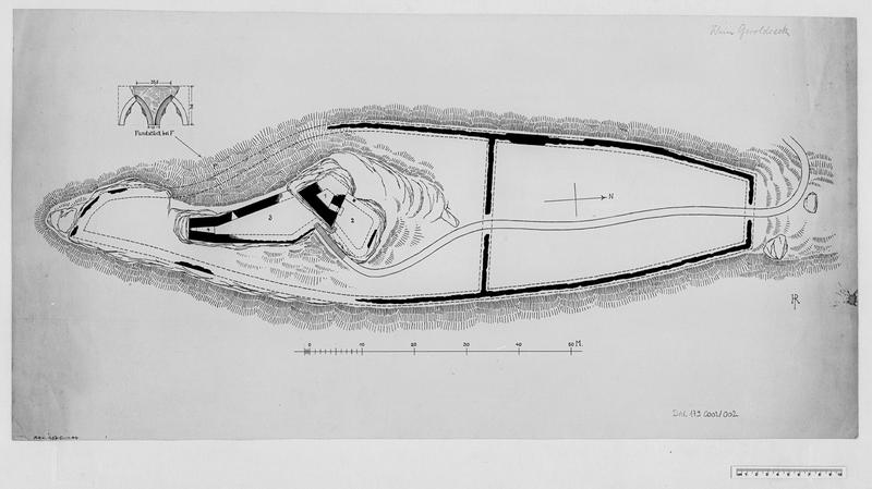 Plan du château et détail d'un fragment.