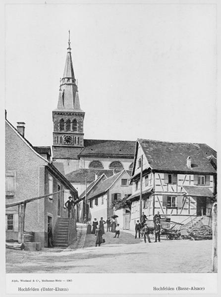 Vue partielle de la façade sud depuis la rue du Général-Leclerc.