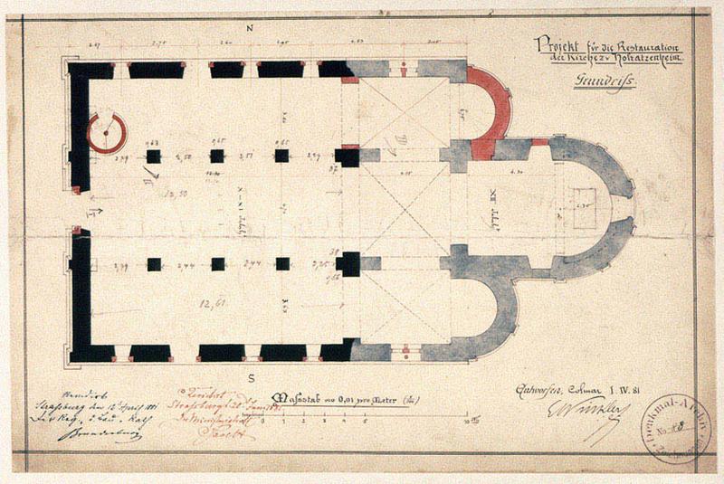 Projet de restauration : plan.