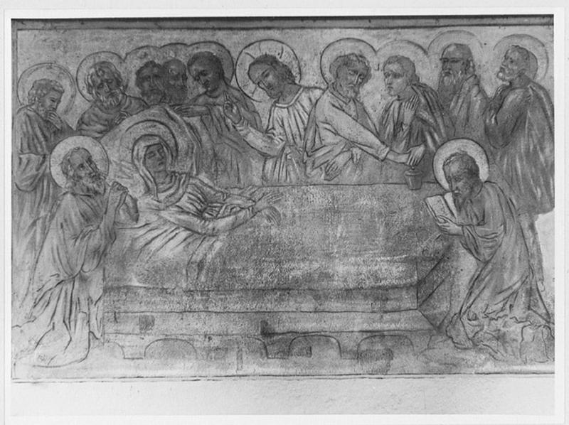 Peinture murale au-dessus de la tribune (Dormition de la Vierge), vue d'ensemble.