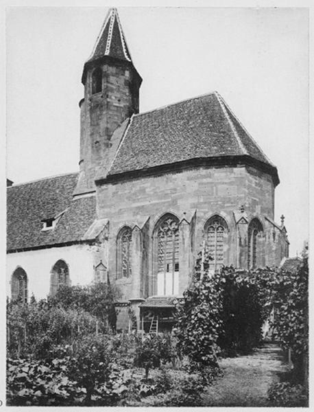 Chevet, vue d'ensemble depuis le sud-est.