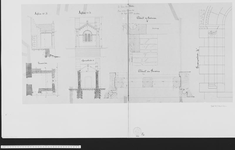 Construction de la sacristie