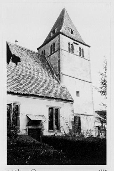 Vue d'ensemble de la tour-choeur depuis le sud-ouest.