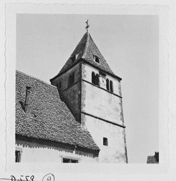 Vue d'ensemble de la tour-choeur depuis le sud-ouest.