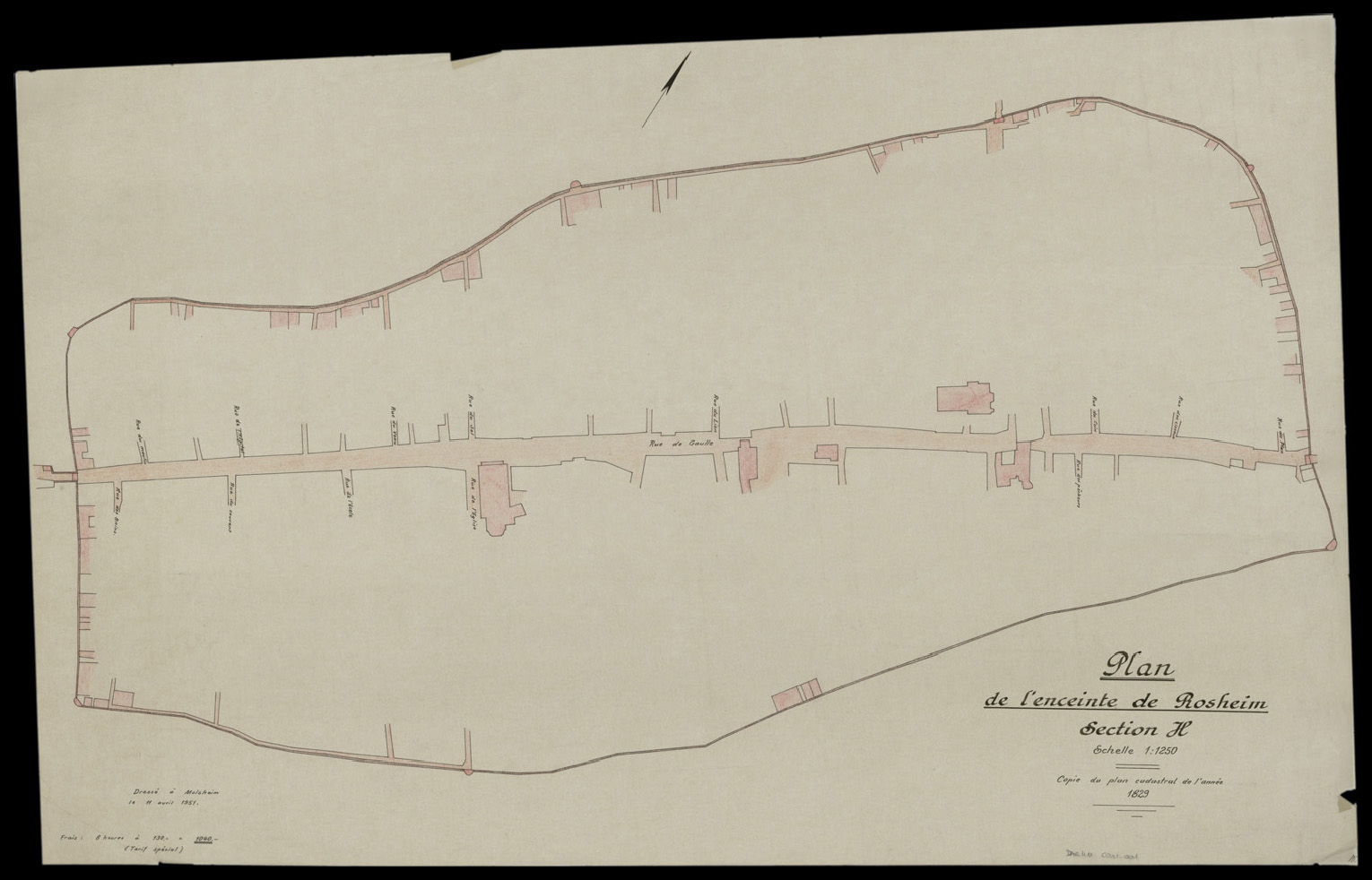 Plan d’ensemble avant destruction.