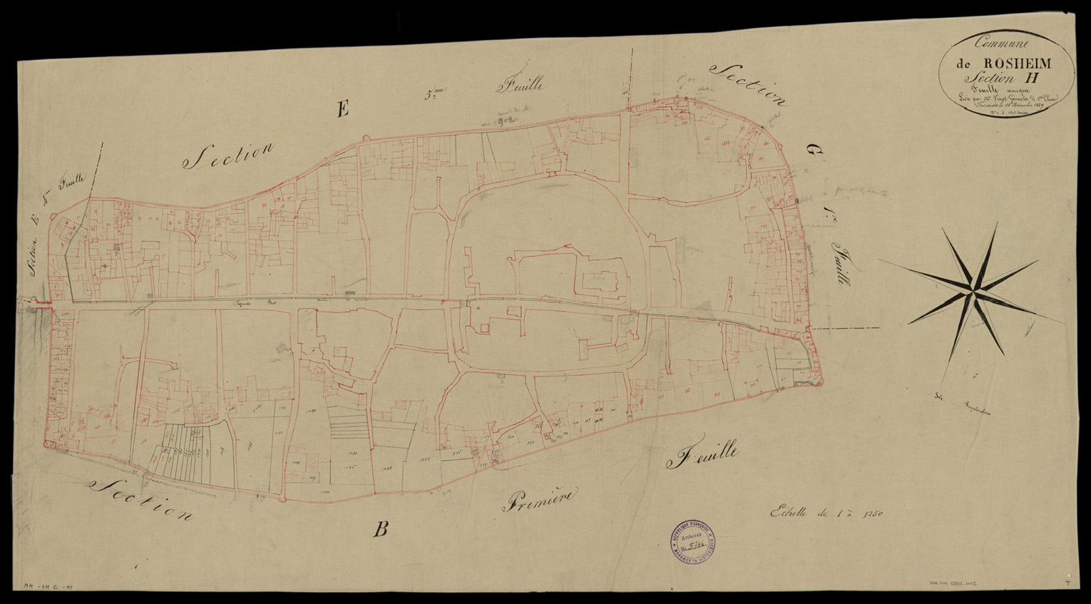 Plan d’ensemble avant destruction.