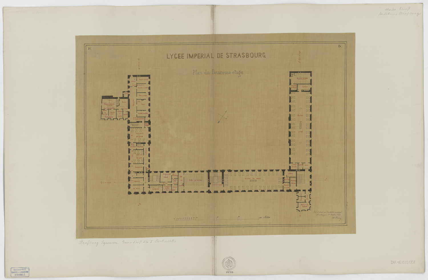 Plan de masse du deuxième étage.