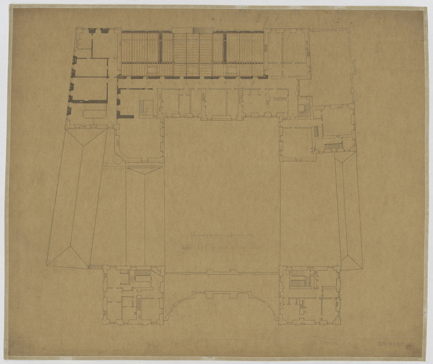 Plan de masse de l’étage mansardé.