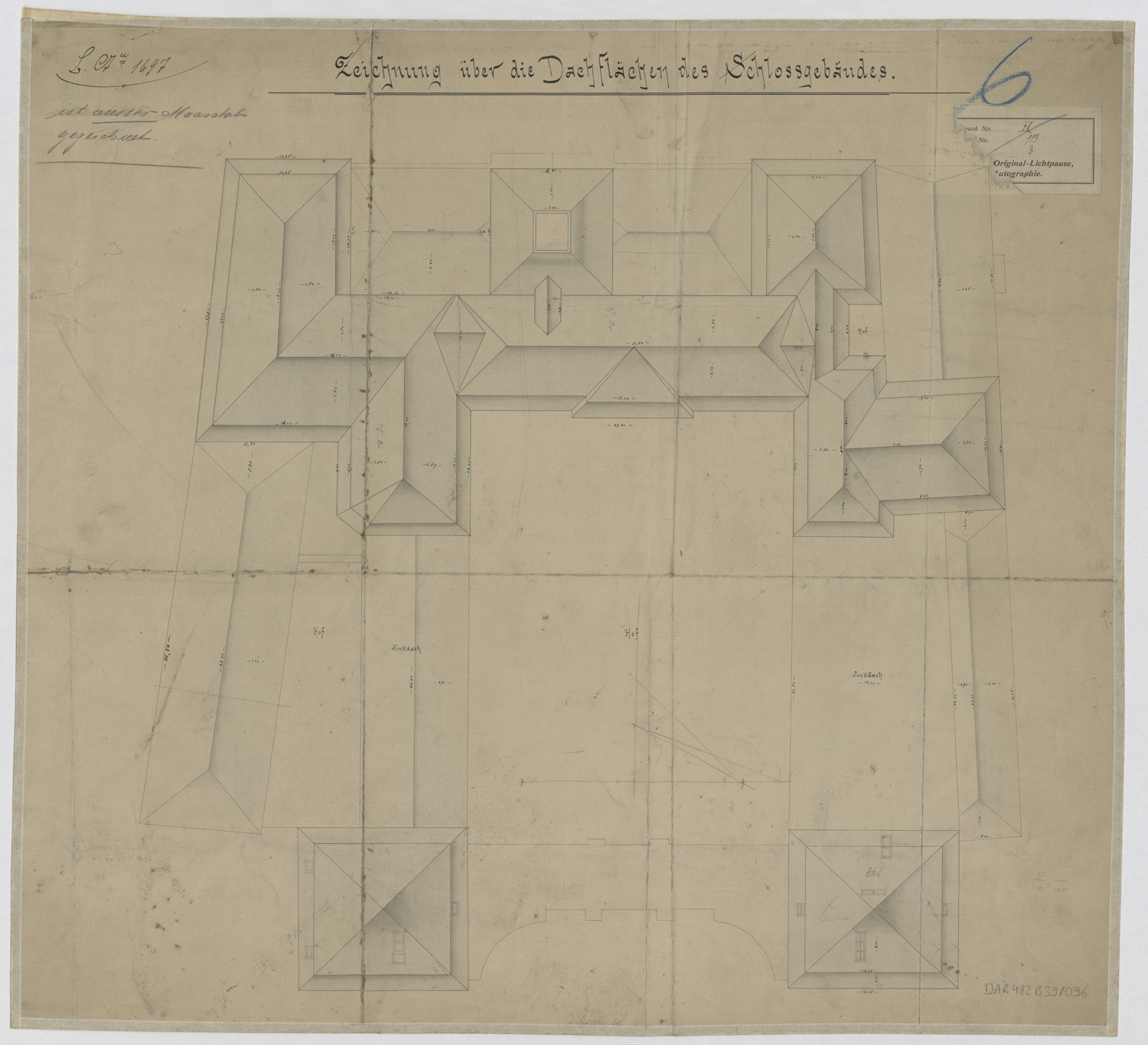 Plan de la toiture.