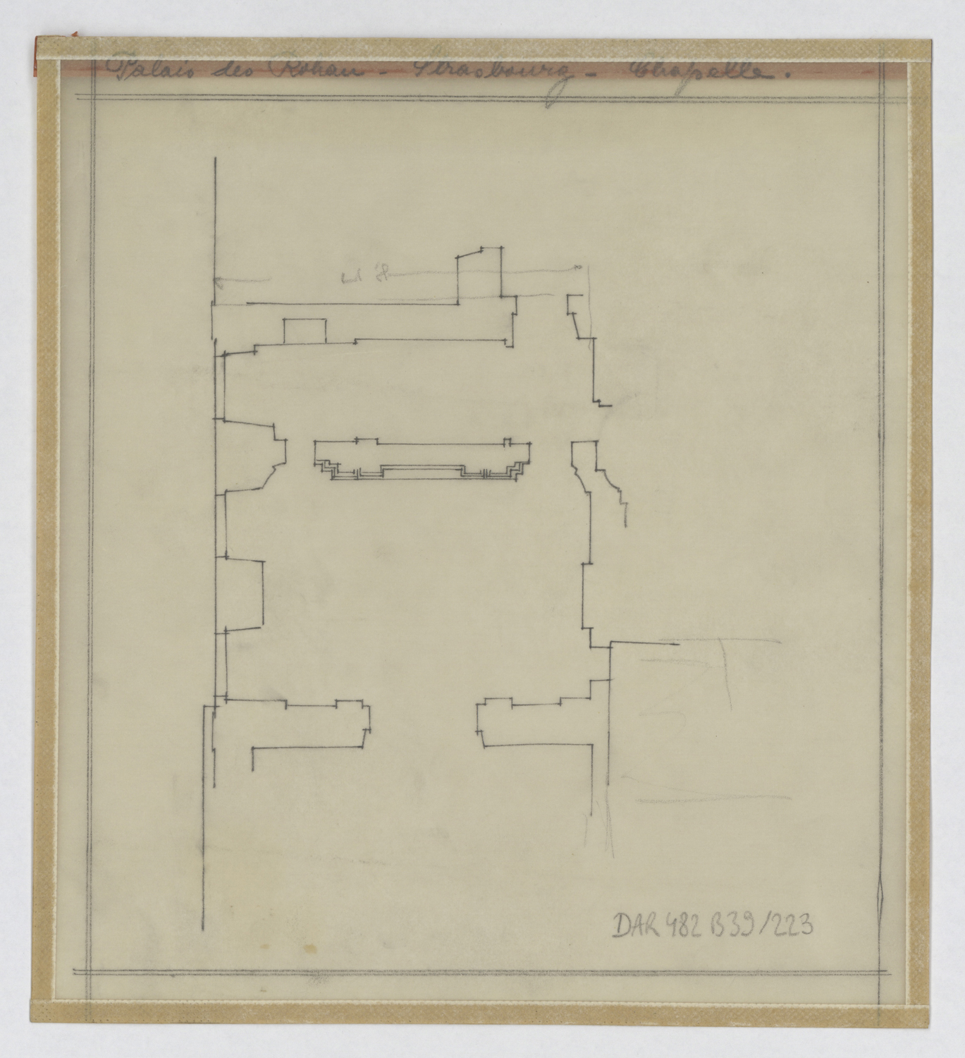 Plan de masse de la chapelle.