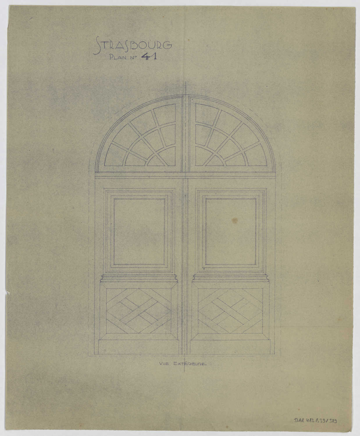 Façade nord, élévation et la porte principale (version 2).