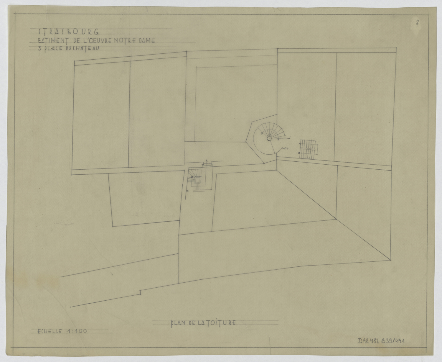 Plan de la toiture. 