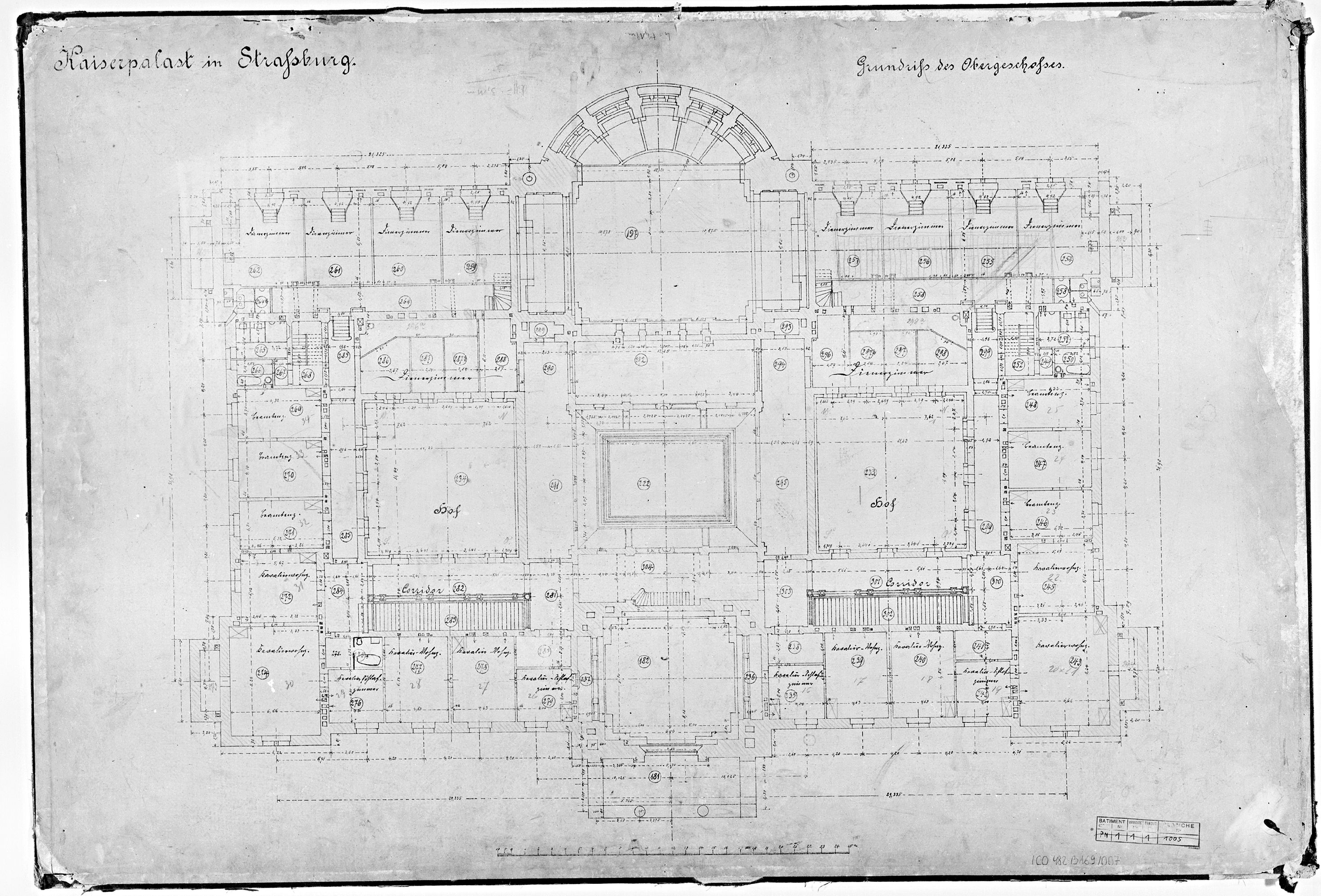 Plan de masse du deuxième étage.