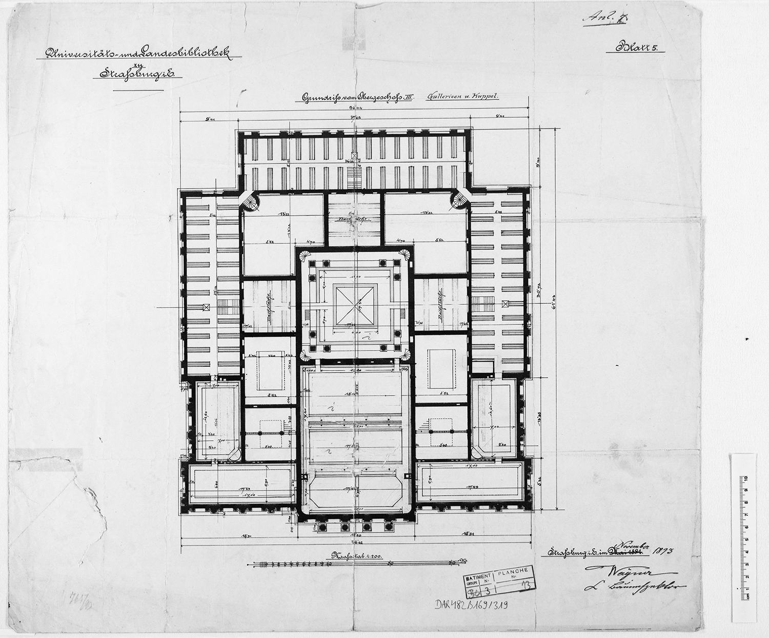 Plan de masse du deuxième étage.