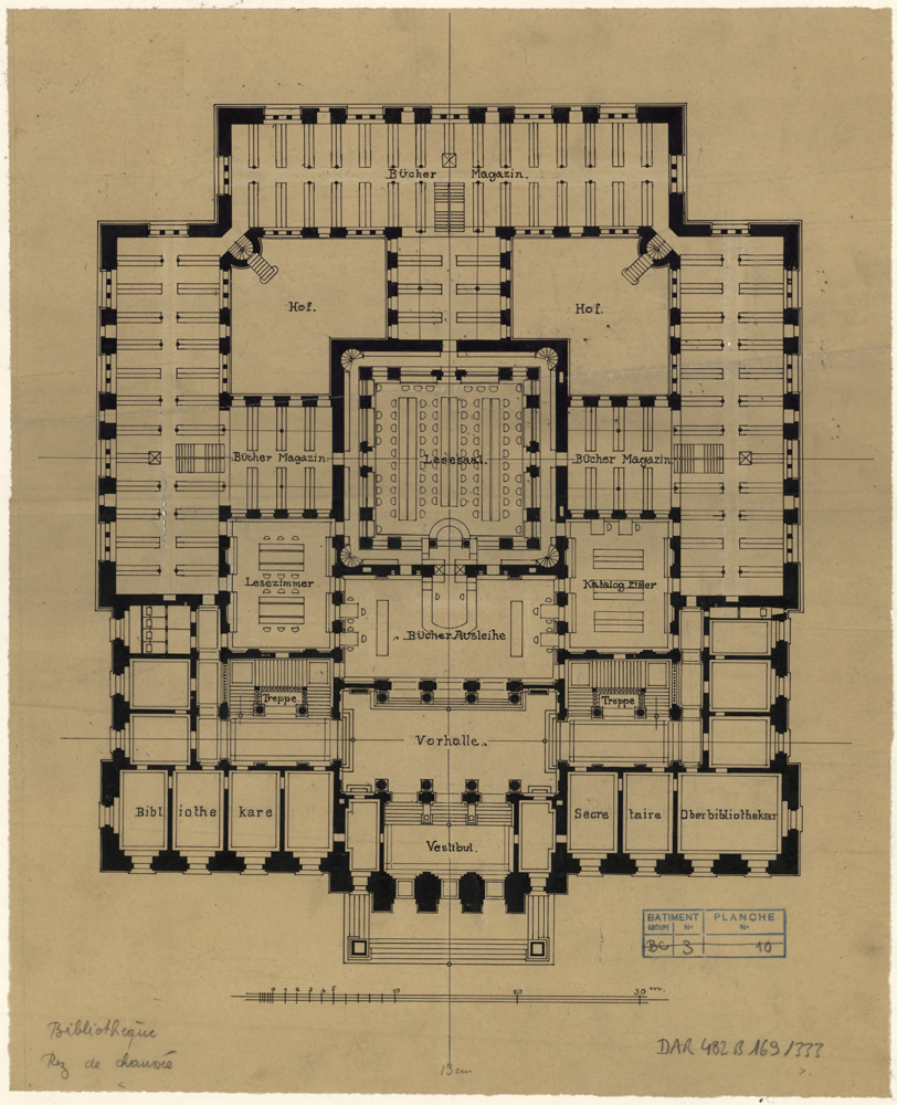 Plan du rez-de-chaussée.