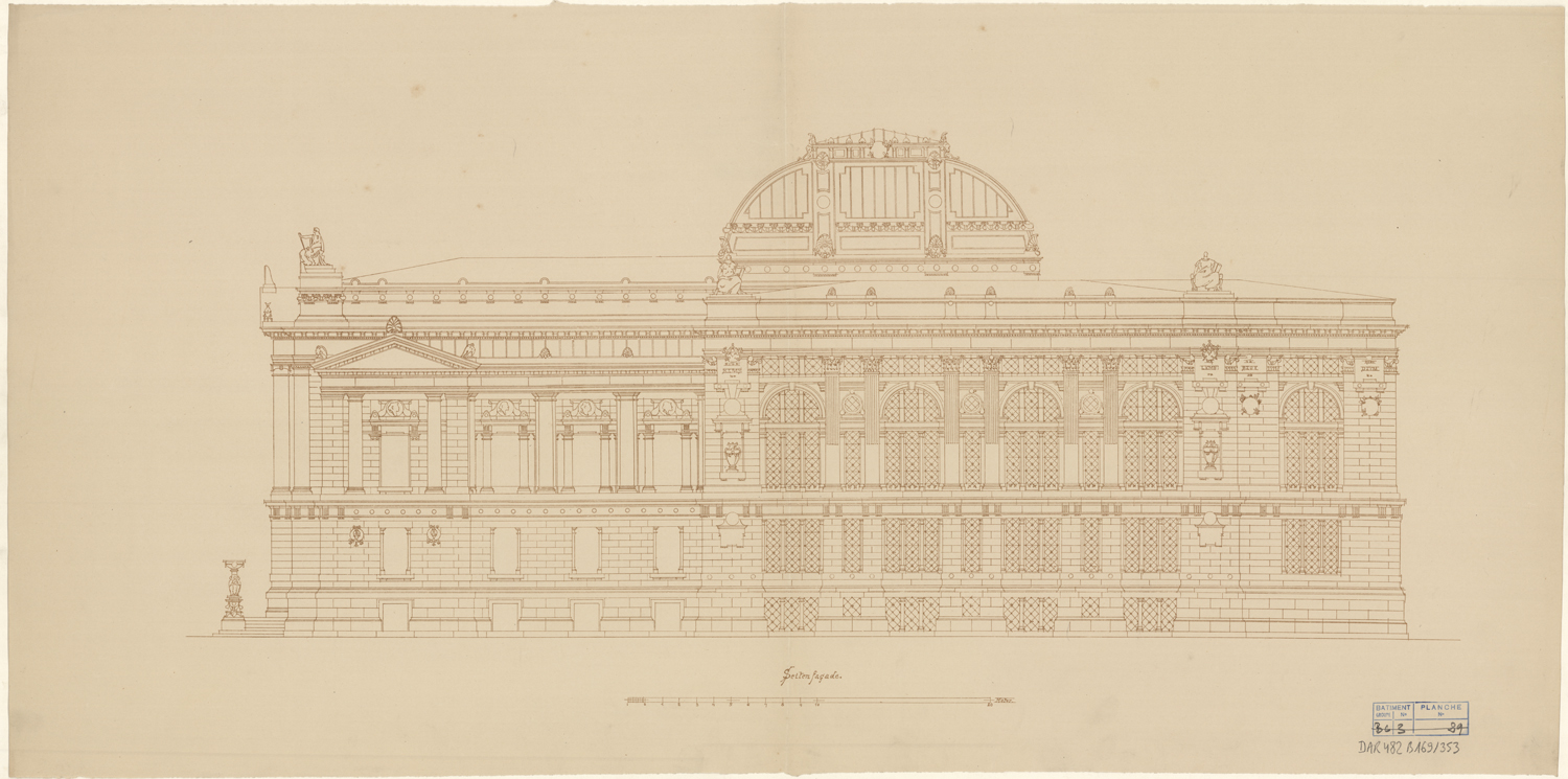 Elévation de la façade sud.