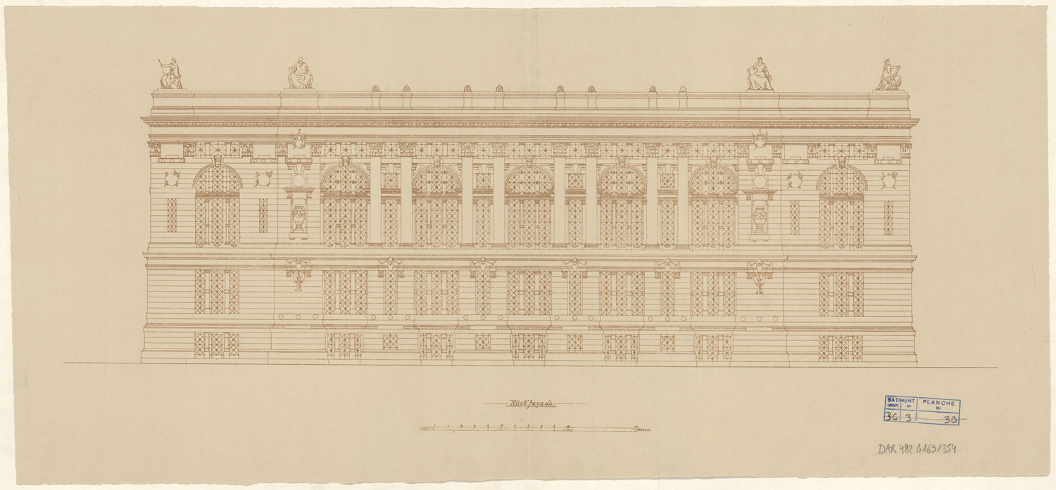 Elévation de la façade est.