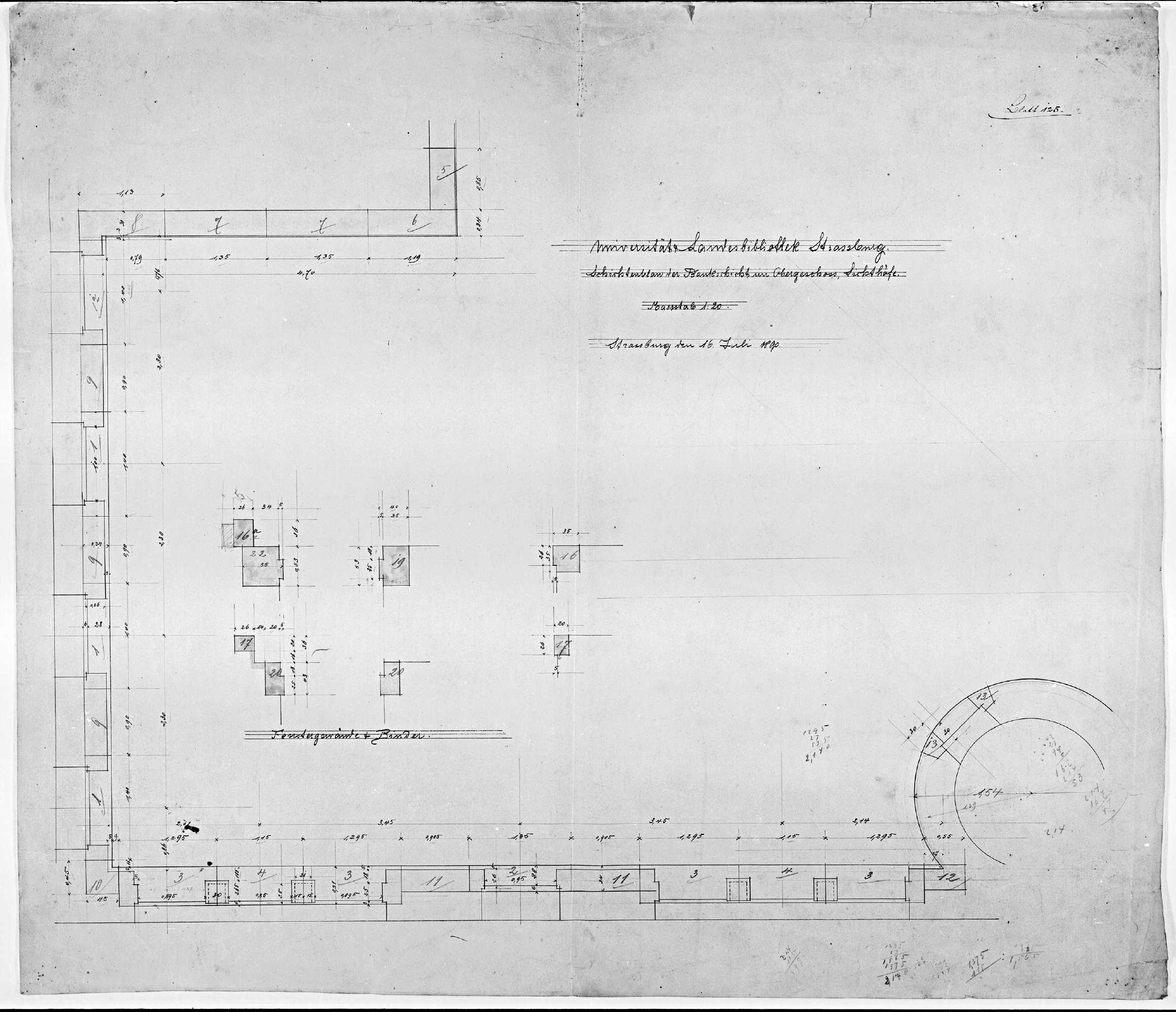 Premier étage, plans.