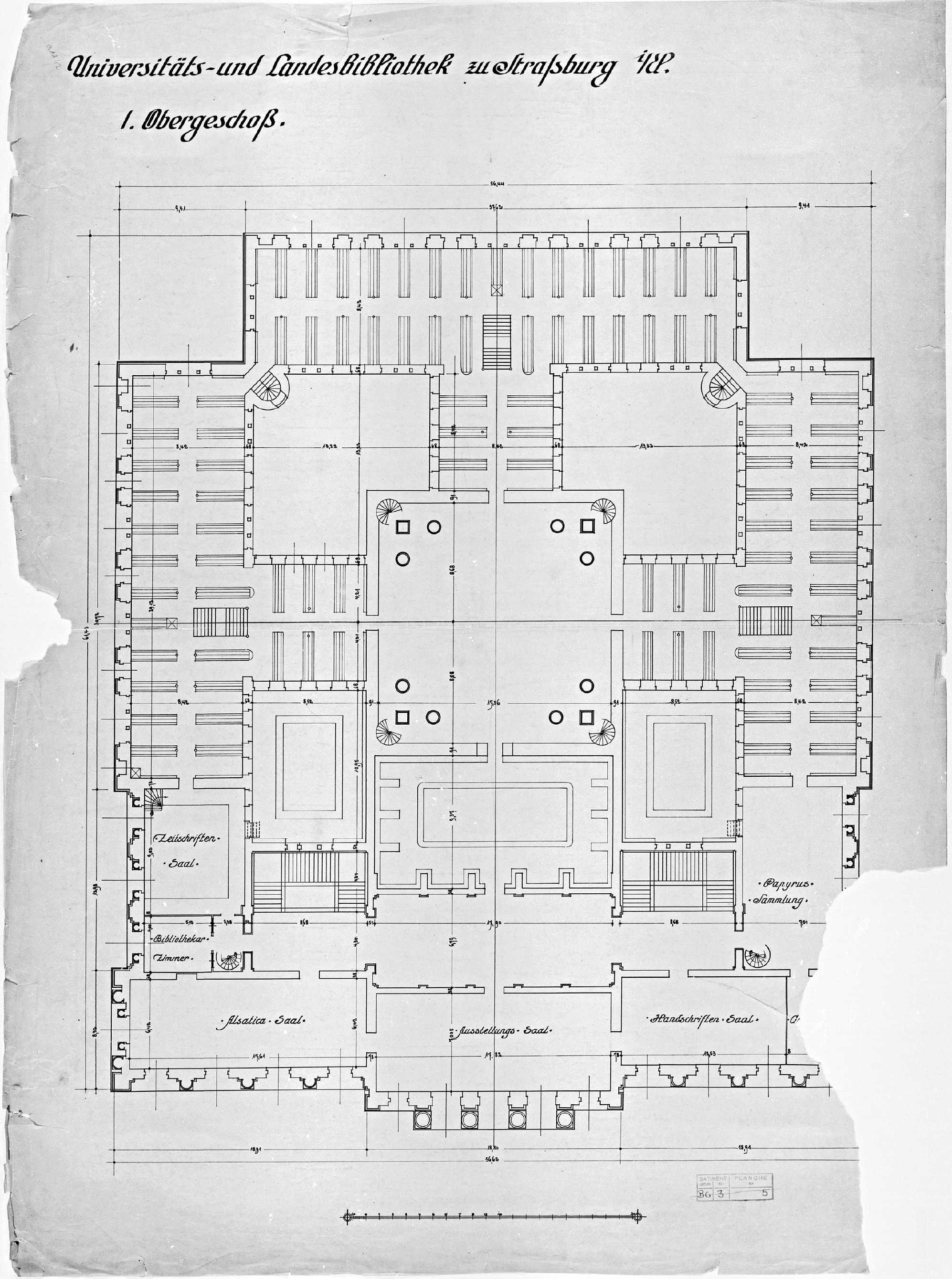 Plan de masse du premier étage.