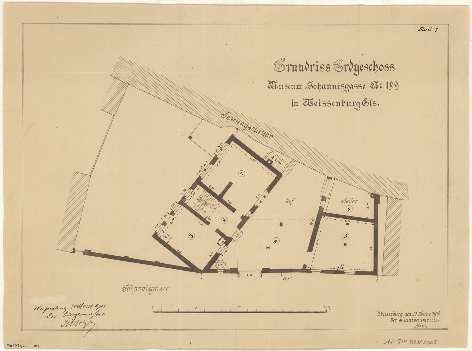 Plan de masse du rez-de-chaussée.