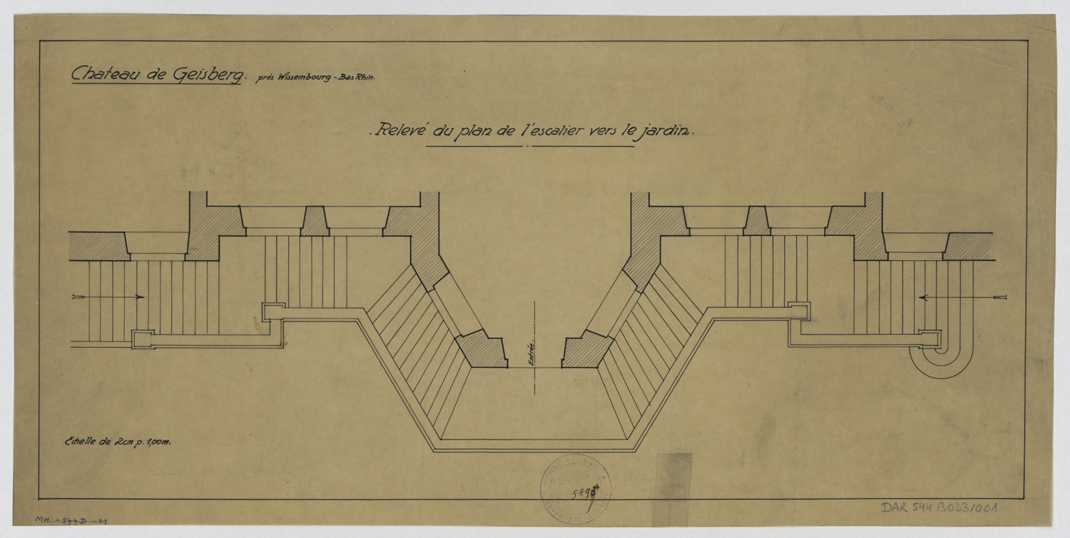 Escalier, plan.