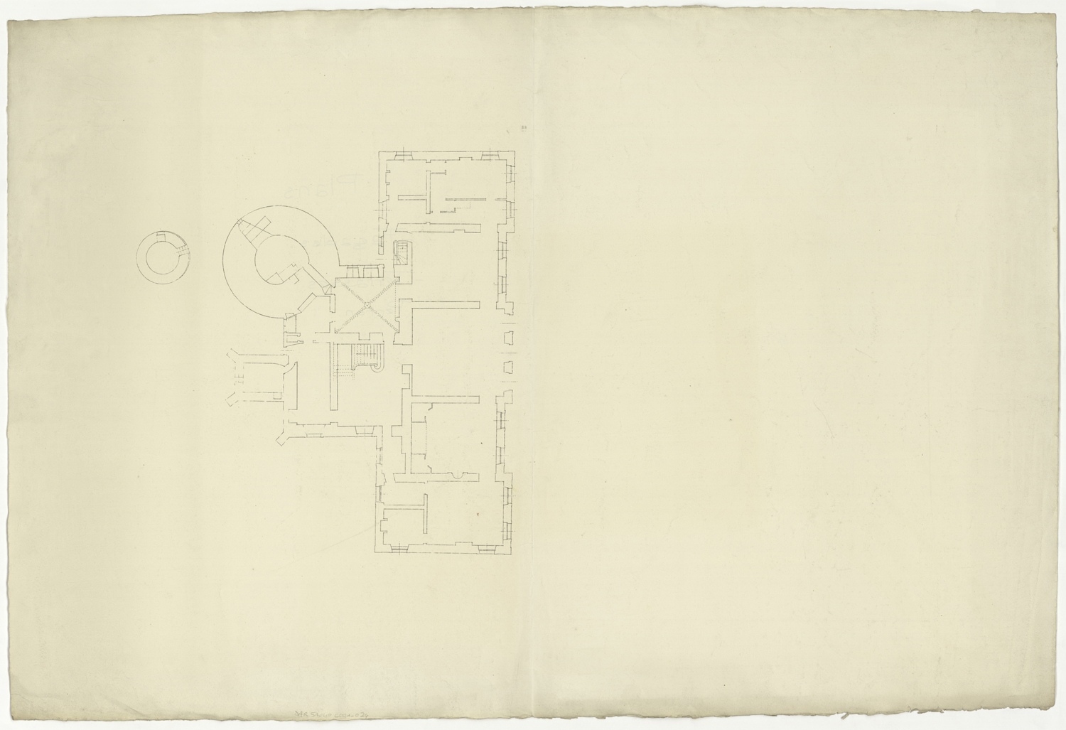 Plan de masse du rez-de-chaussée.