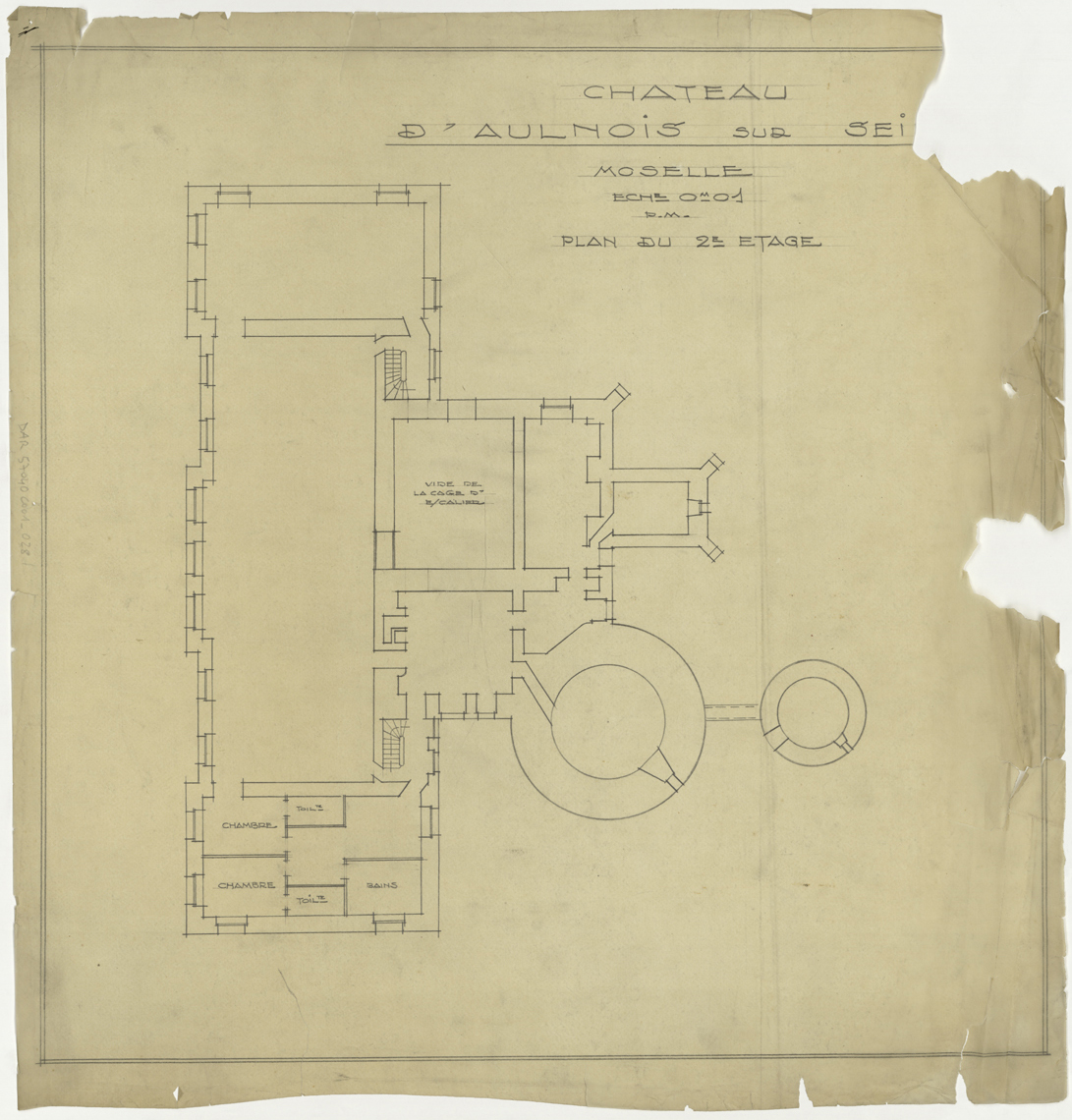 Plan de masse du deuxième étage.