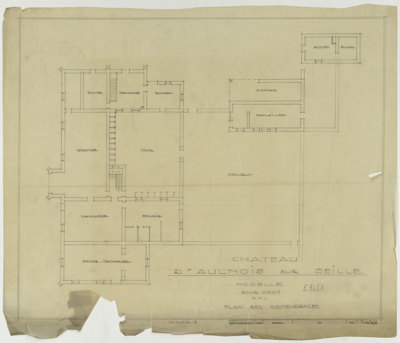 Plan de masse des dépendances.