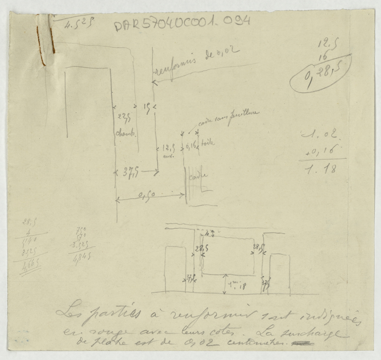 Croquis d’architecture.