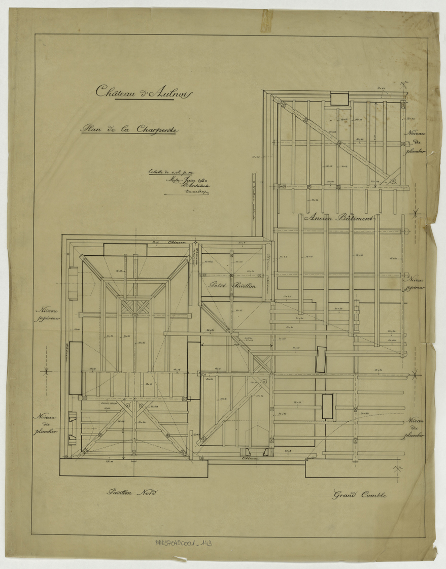 Charpente, plan.