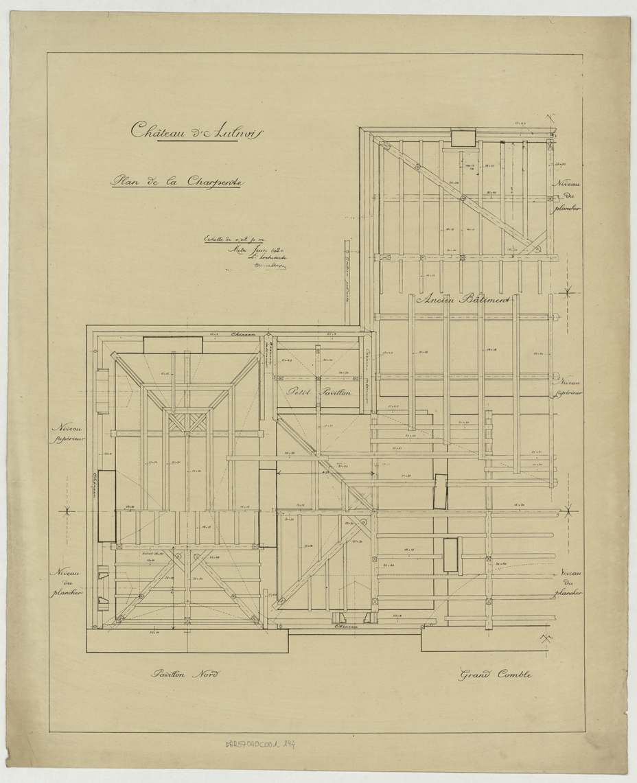 Charpente, plan.