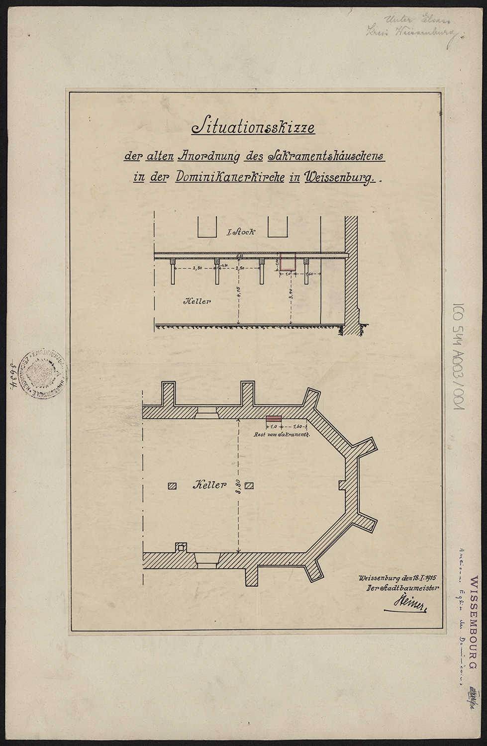 Plans de situation du tabernacle.