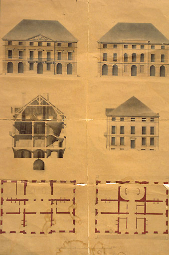 Plans, coupe et élévations