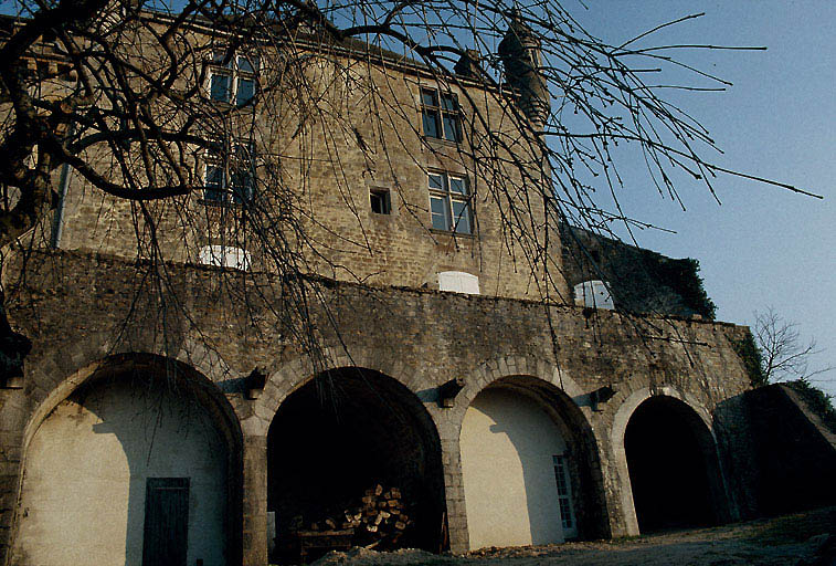 Logis avec donjon : façade nord-ouest