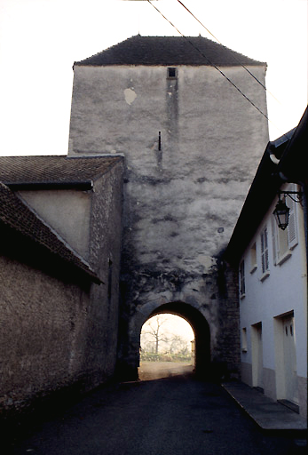 Porte du pont, élévation intérieure ouest.
