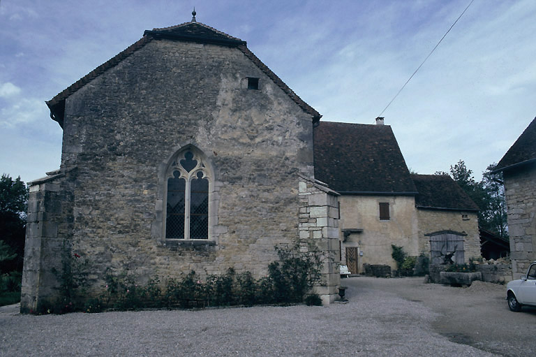 Eglise et logis : élévations sud.