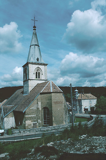 Vue arrière avec le chevet.