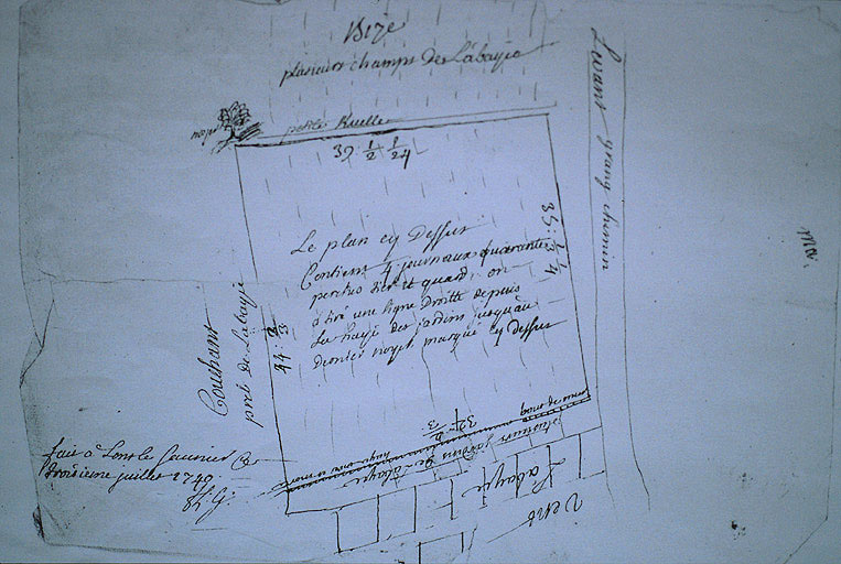 Plan de 1740.