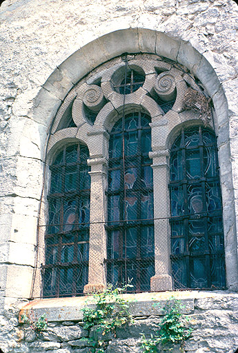 Nef, élévation latérale droite : baies.