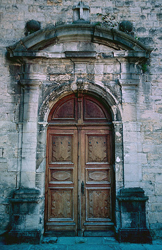 Façade latérale gauche : porte.