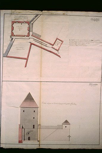 Plan et élévation.