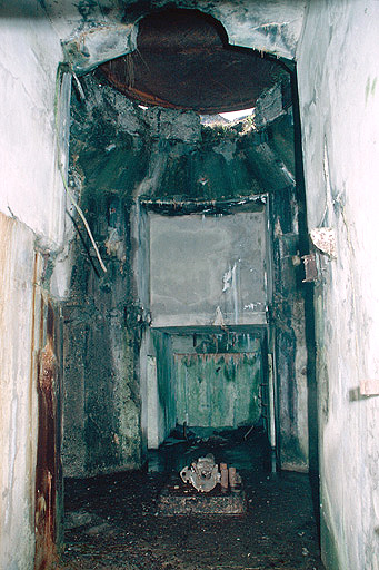 Emplacement de la tourelle de 75 au sud-est.