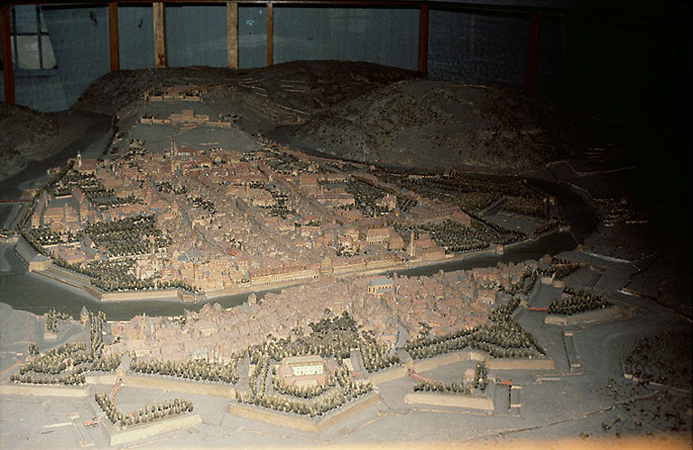 Maquette de l'ensemble des fortifications