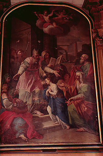 Salle des actes ou chapelle : toile du retable