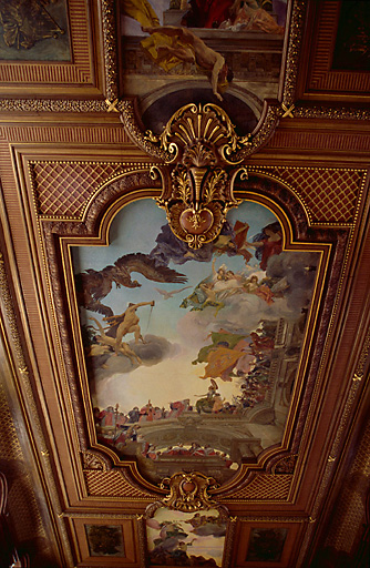 Salle des audiences solennelles : le plafond de Gervais