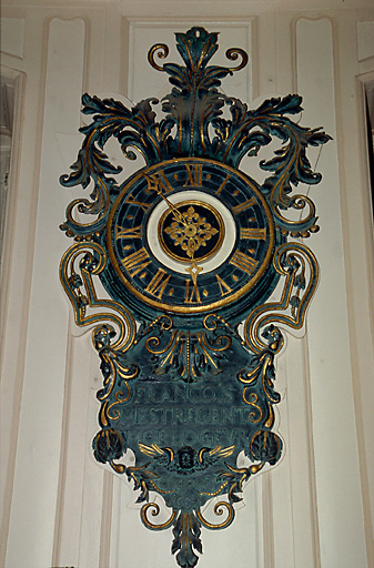 Salle du conseil d'administration : horloge