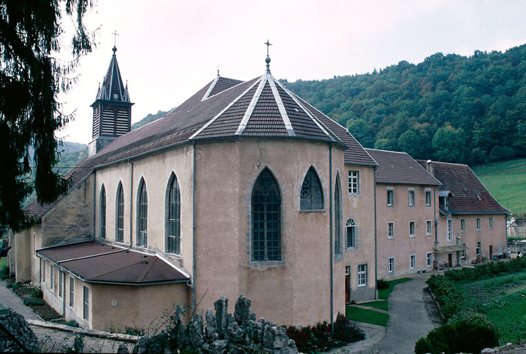 Eglise et bâtiments conventuels : élévations sud et ouest